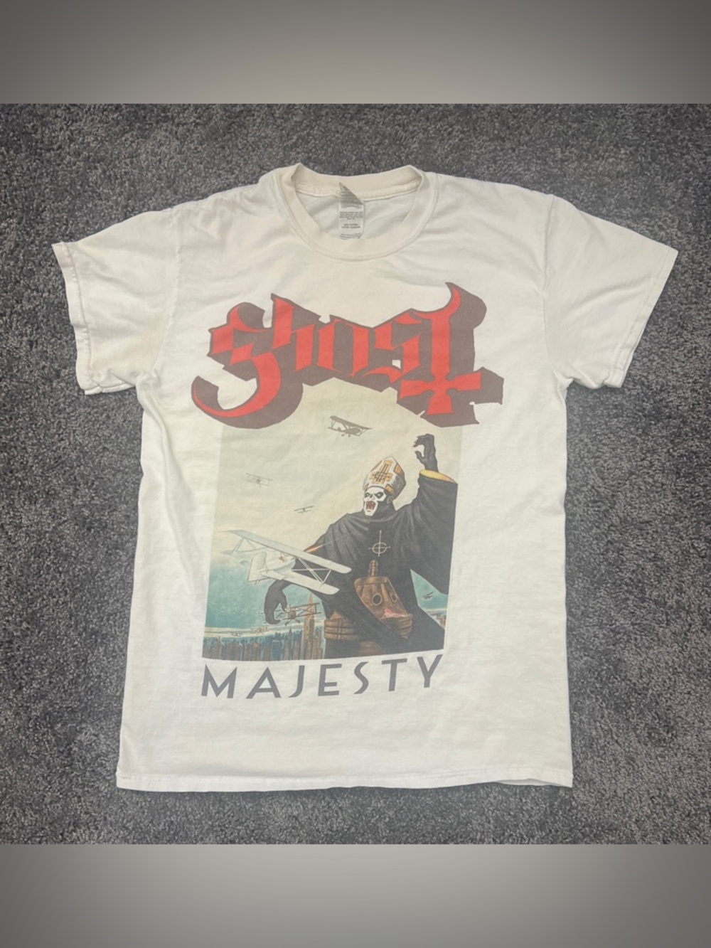 Ghost Majesty TShirt Men's Size Small Metal Band Concert Tour Papa Emeritus